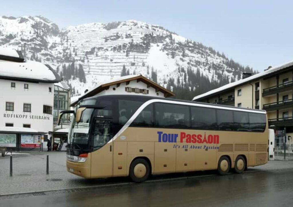 Private transfer service in Davos offering premium transportation through the scenic Swiss Alps