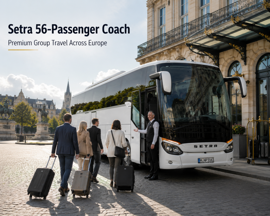 Viajes en autocar de lujo por España para grupos privados, circuitos turísticos y eventos corporativos